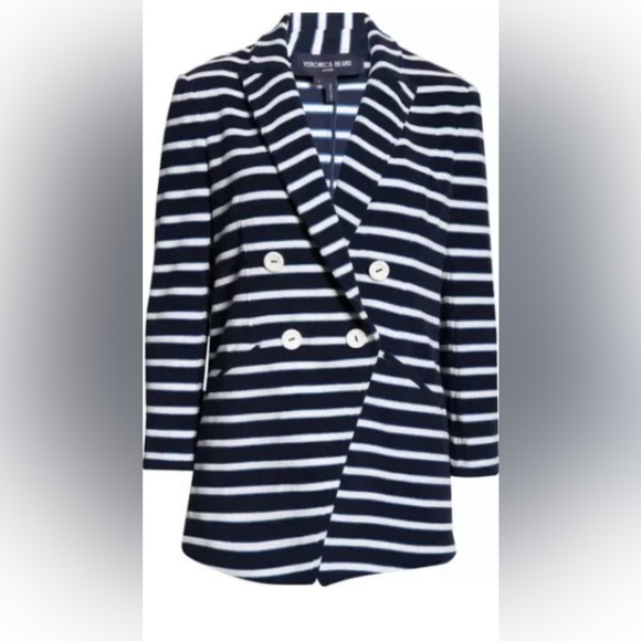 Veronica Beard Ortiz Stripe Jacket - Picture 1 of 8